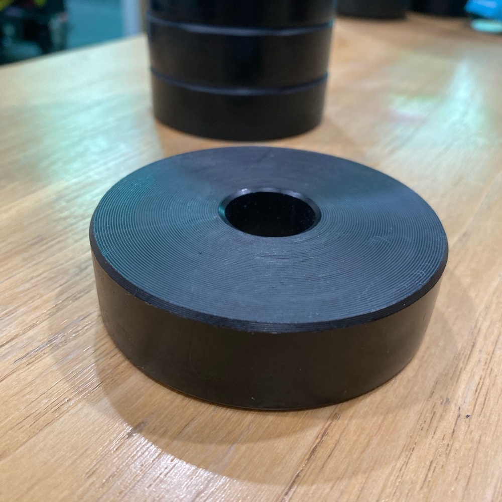 Black Round Spacer, riser, paperweight